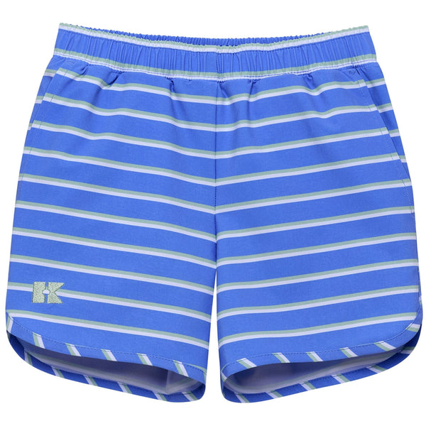 Sky Blue Baseline Stripe Super Short