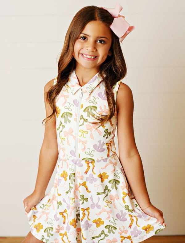 Bow Collar Tennis Dress