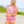 Hot Pink Metallic American Flag Shorts- (Women's)