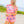 Hot Pink Metallic American Flag Collar Top- (Women's)