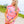 Hot Pink Metallic American Flag Shorts- (Women's)