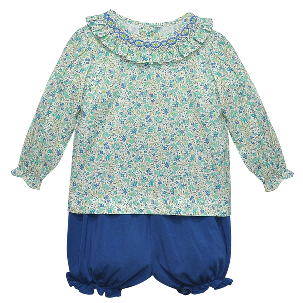 Zadie Bloomer Set- Blue Flower