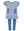 Crayon's Knit Tunic Set- Periwinkle Blue Stripe