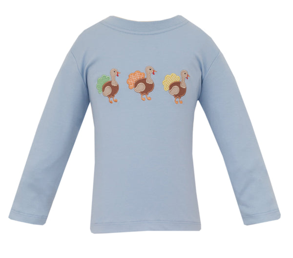 Turkey Knit T-Shirt- Blue