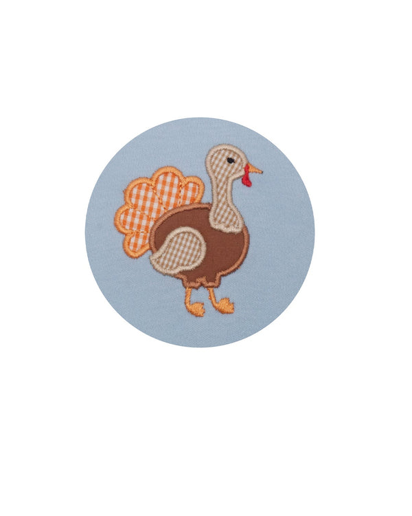 Turkey Knit T-Shirt- Blue