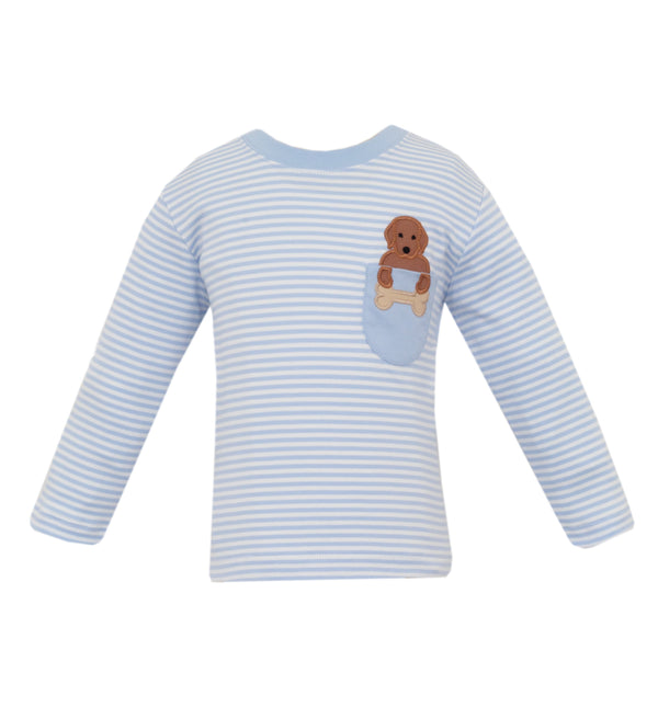 Labs Knit L/S T-Shirt- Blue Stripe