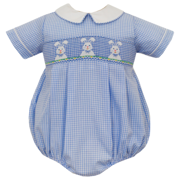 Bunny Bubble- Blue Gingham