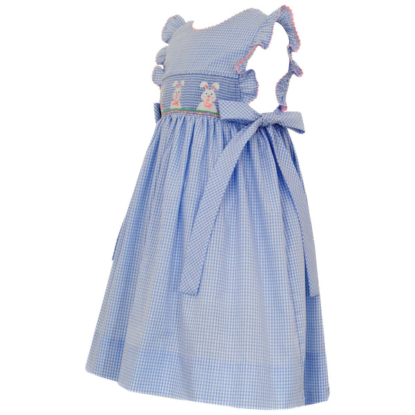 Bunny Dress- Blue Gingham
