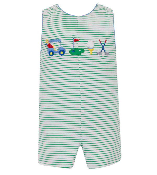 Golf Knit Jon Jon- Green Stripe
