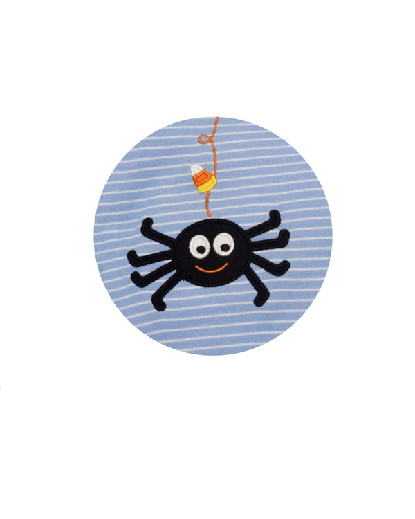 Spider Knit T-Shirt- Blue Stripe