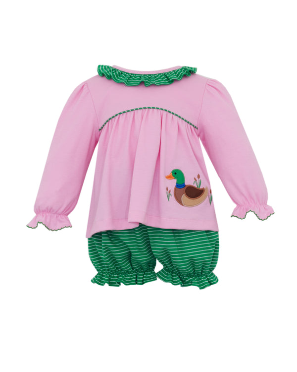 Mallard Duck Knit Bloomer Set