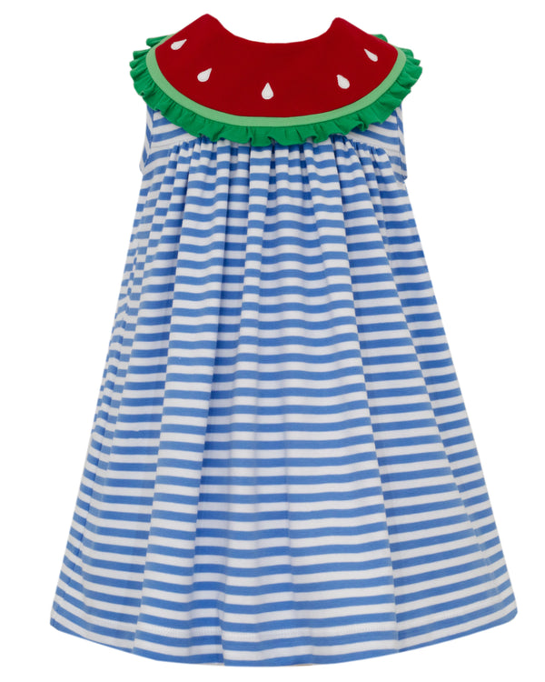 Watermelon Knit Float- Peri Blue Stripe