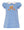Turkey Knit Stripe A-Line Dress- Periwinkle Blue