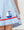Sailboats Knit A Line Dress- Blue Stripe