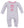 Ballet Knit Stripe LS Romper- Pink & Blue