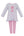 Ballet Knit Stripe LS Tunic Set- Pink & Blue