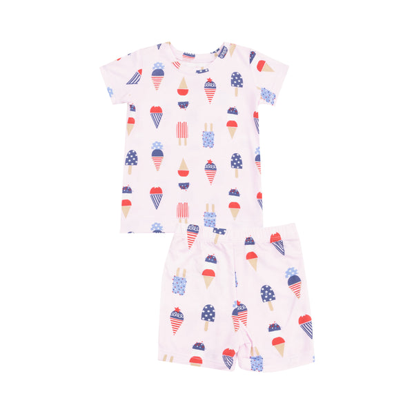 American Ice Cream Loungewear Short Set- Pink