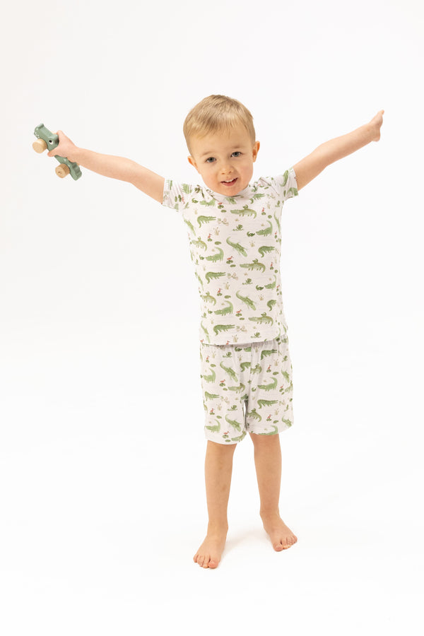 Crayon Alligators Loungewear Short Set