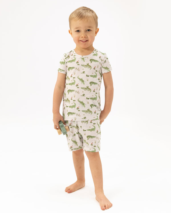 Crayon Alligators Loungewear Short Set