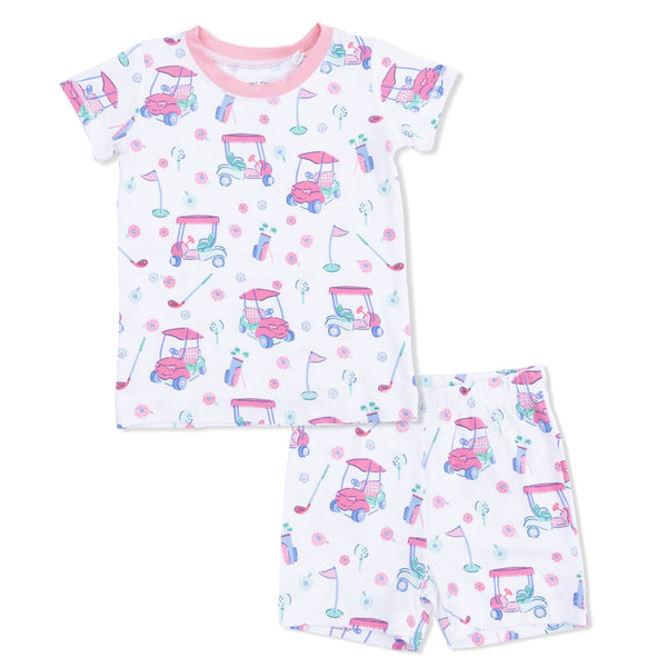 Golf Carts And Flowers Loungewear Short Set