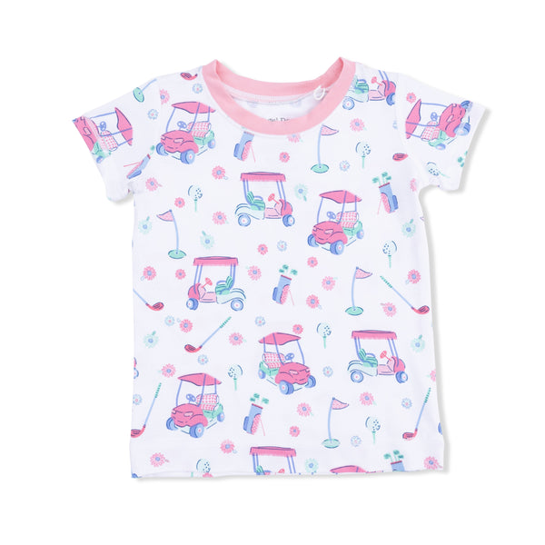 Golf Carts And Flowers Loungewear Short Set