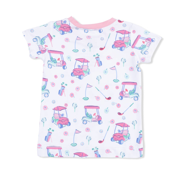 Golf Carts And Flowers Loungewear Short Set