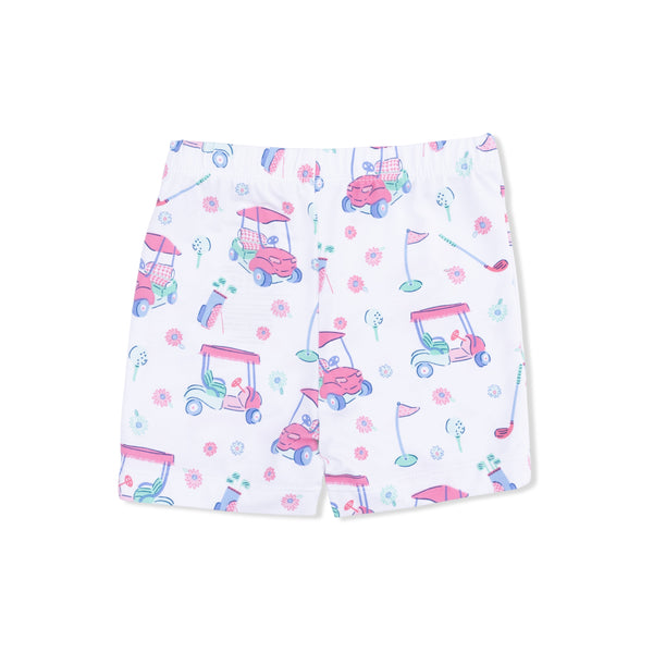 Golf Carts And Flowers Loungewear Short Set