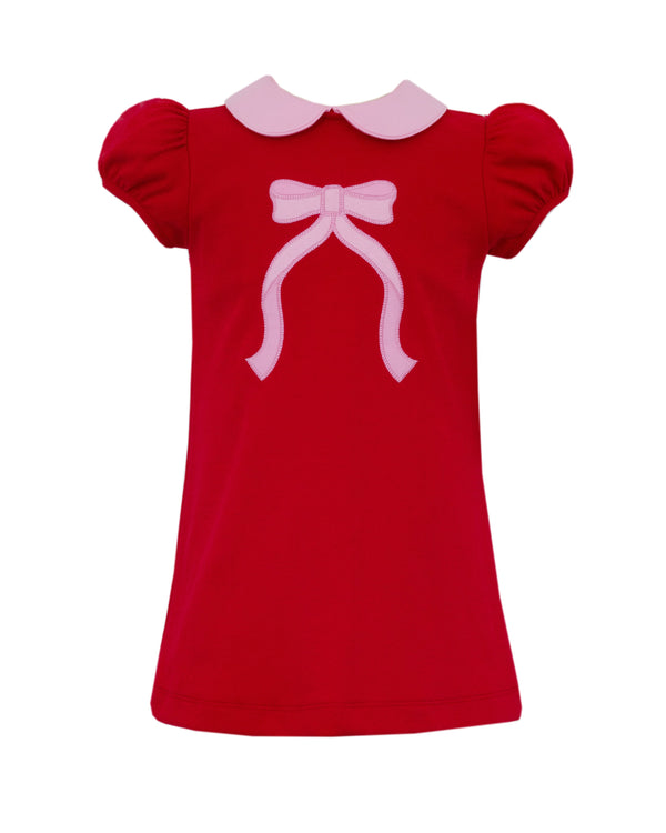 Bow A-Line Knit Dress