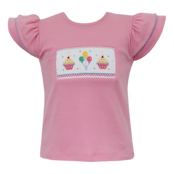 Birthday Knit T-Shirt- Pink