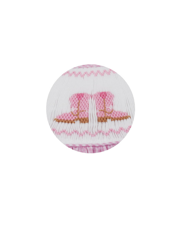 Boots, Hats & Horses Bishop- Pink Gingham