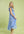 Seersucker Ruffle Sleeve Tiered Dress- Sky