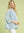 Mixed Stripe Oversized Button Down Top- Lt. Blue