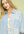Mixed Stripe Oversized Button Down Top- Lt. Blue