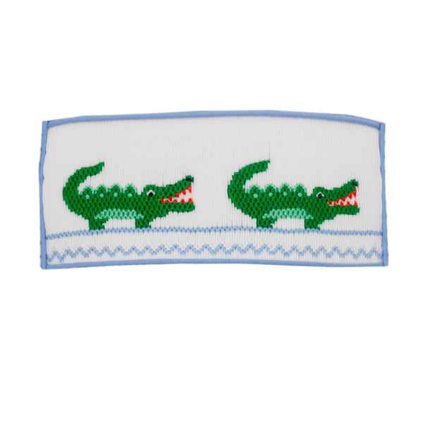 Alligator Knit T-Shirt- Blue Stripe