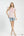 Striped Flutter Sleeve Top- Pink