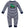Tractor Knit LS Romper- Navy Blue Stripe