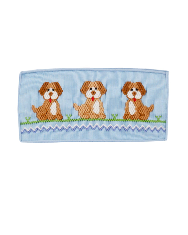 Puppies Knit T-Shirt- Lt. Blue