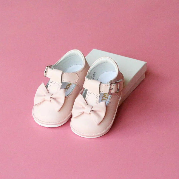 Minnie Bow Leather Mary Jane- Pink