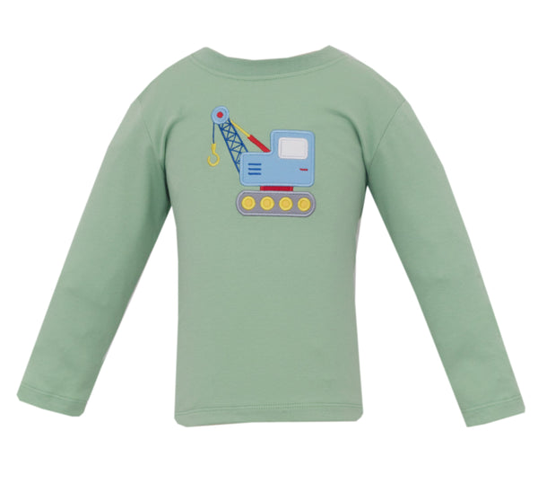 Crane Knit T-Shirt- Lt. Green
