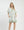 Striped Mixed V-Neck Dress- Sage