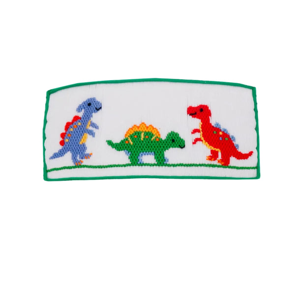 Dinosaurs Knit T-Shirt- Green Stripe