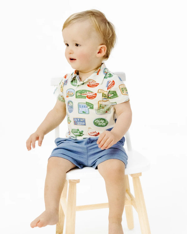 Bait Shop Signage Polo Short Set