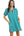 Color Block Zip Front Shift Dress- Jade