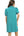 Color Block Zip Front Shift Dress- Jade