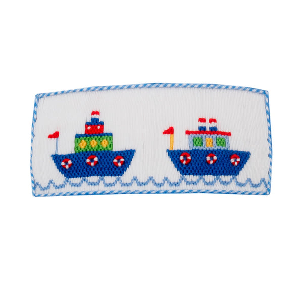 Boats Knit T-Shirt- Solid Periwinkle