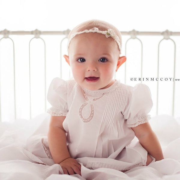 Lace Ribbon Slip Dress- White