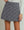 Gingham Half-Zip Pullover Skort Set- Navy