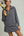 Gingham Half-Zip Pullover Skort Set- Navy