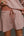 Gingham Half-Zip Pullover Skort Set- Mauve