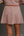 Gingham Half-Zip Pullover Skort Set- Mauve